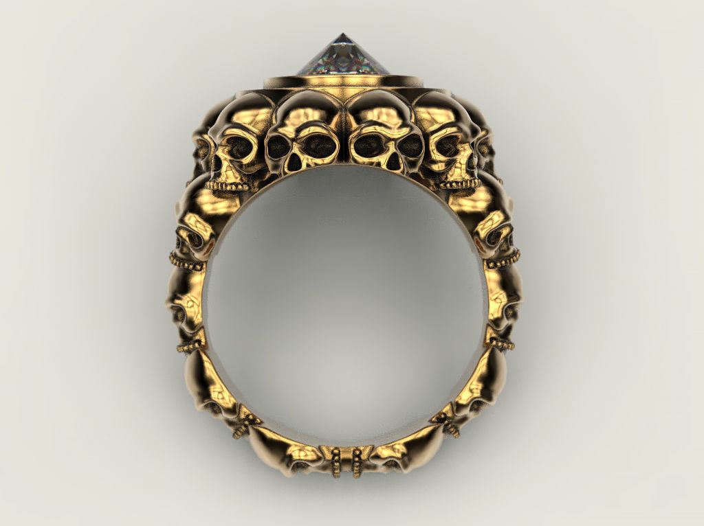 Anēka Skull Ring