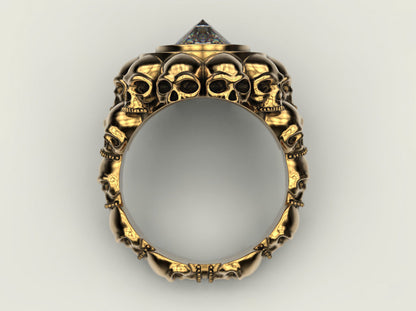 Anēka Skull Ring