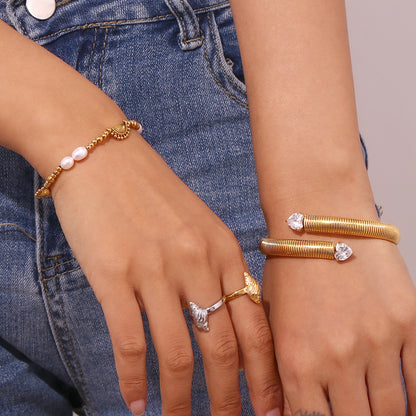 Textured Heart Bracelet