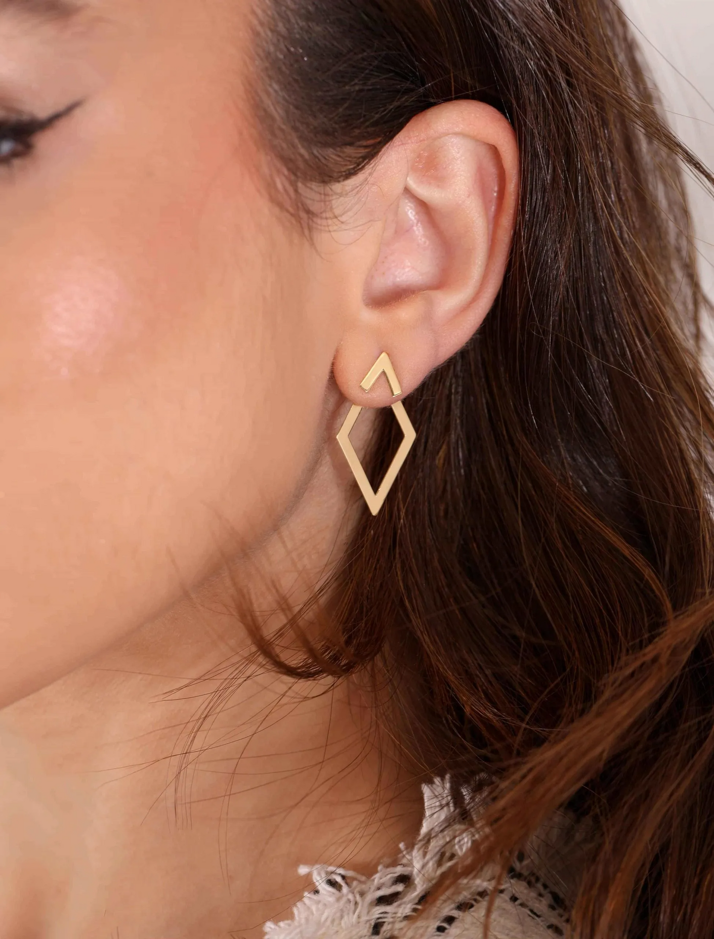 Zavina | Geometric Stud Earrings