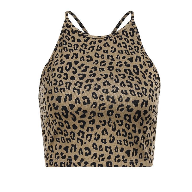 Backless Leopard Print Top