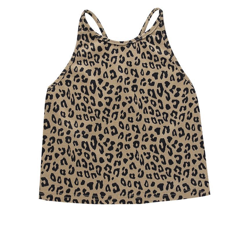 Backless Leopard Print Top